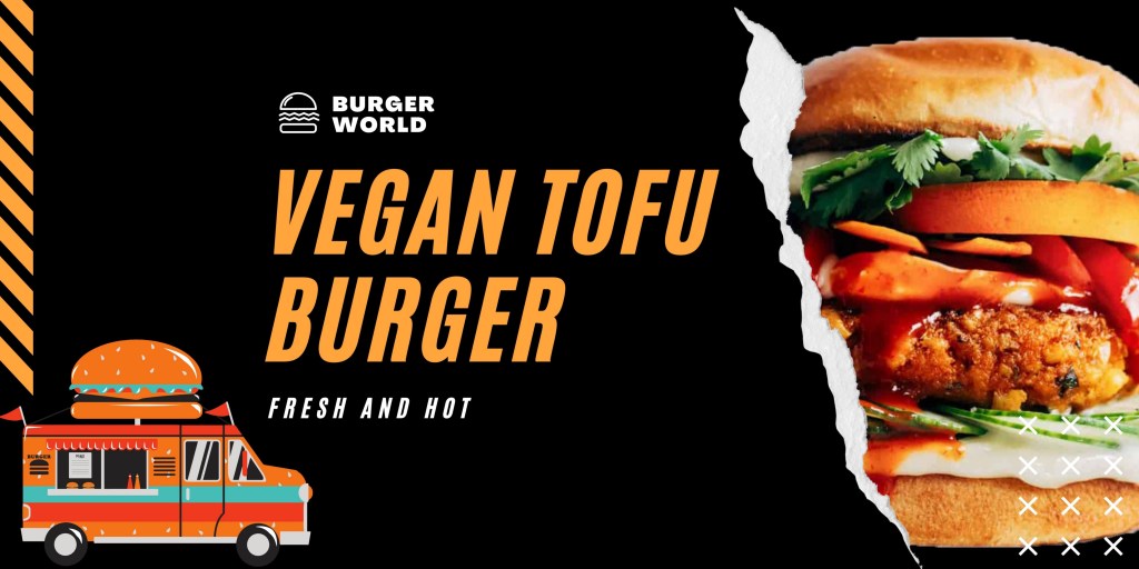 Vegan Barbeque Tofu Burger at Home